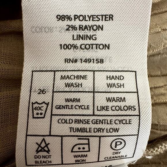 Off the Shoulder Long Sleeve Beige Peasant Top XL Smocked Boho Cottagecore - Picture 7 of 9